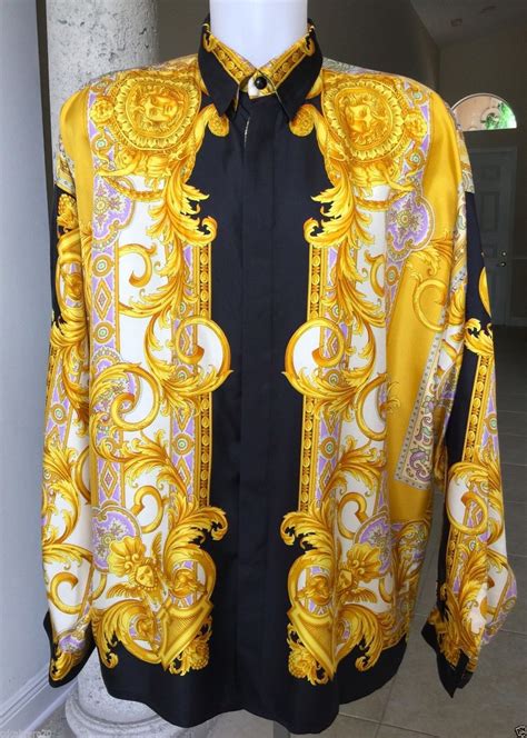 ebay versace shirt|versace silk shirts for cheap.